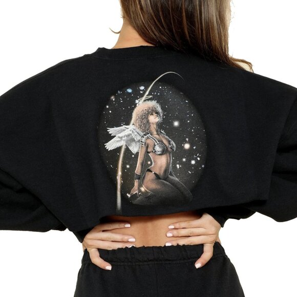 ⭐️NEW⭐️BOYS LIE / Not of This World Crop Crewneck - Picture 1 of 4